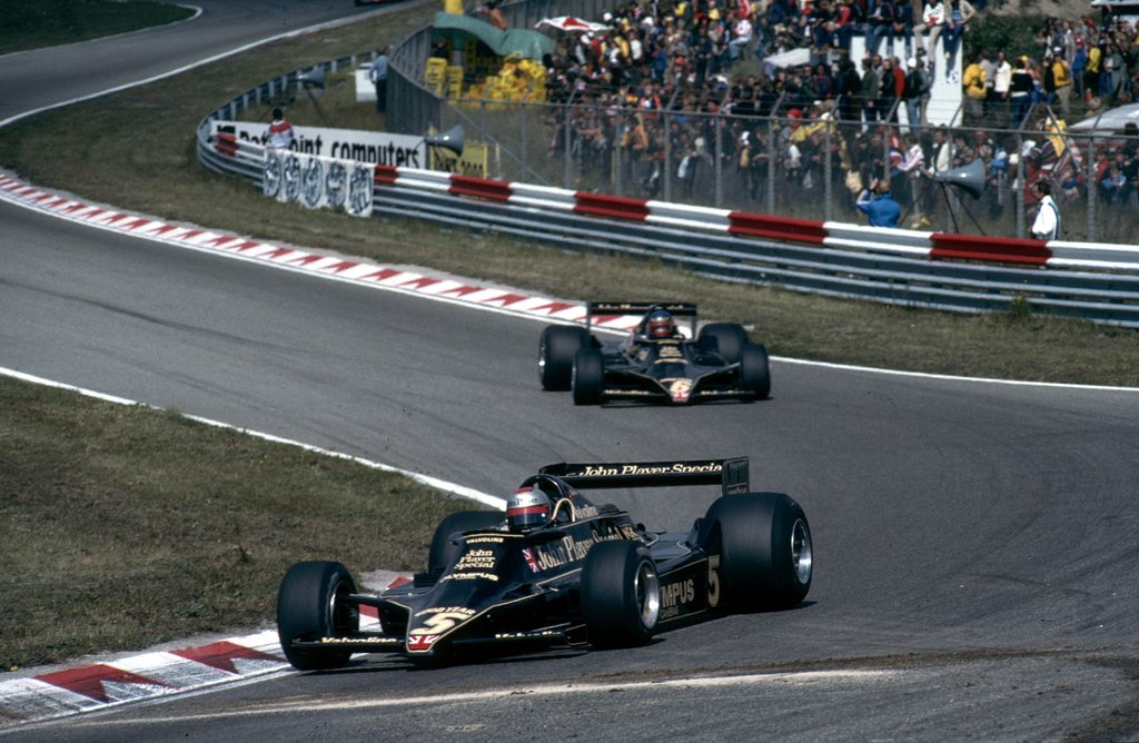 Гонщики "Лотус" во время БП Нидерландов 1978 года