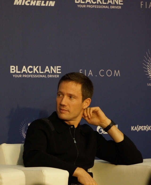 Себастьен Ожье на пресс-конференции церемонии награждении ФИА в Санкт-Петербурге