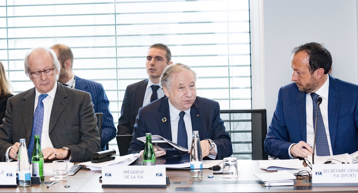 Жан Тодт на заседании Всемирного совета ФИА по автоспорту в марте этого года