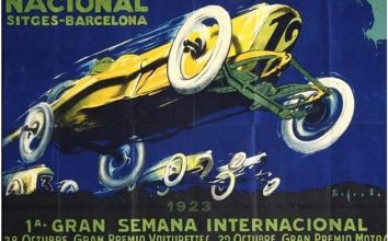 Постер испанского гран-при 1923 года