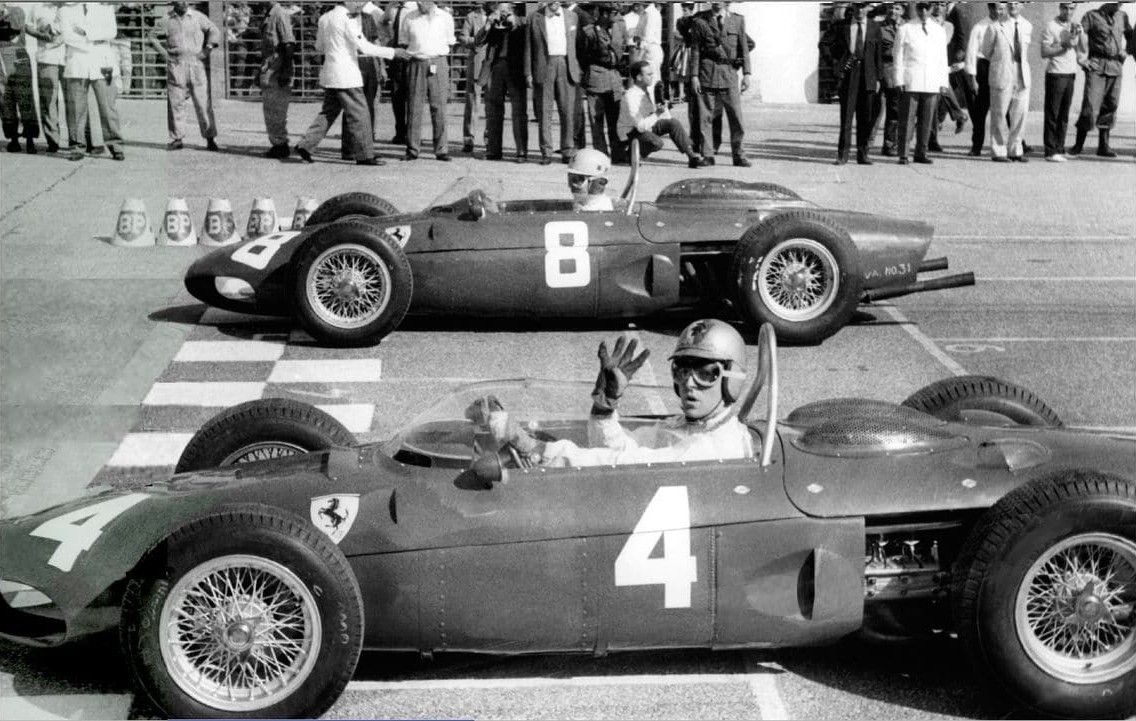 Вольфганг фон Трипс на старте Гран-при Италии 1961 года