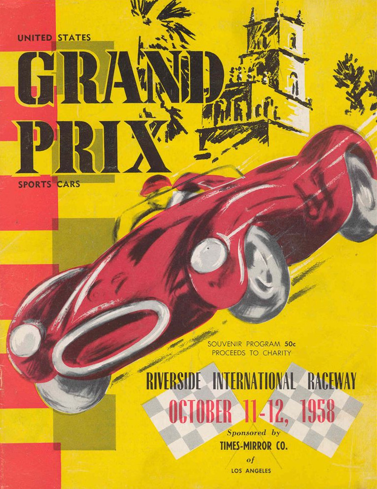 Обложка программки Гран-при США 1958 года