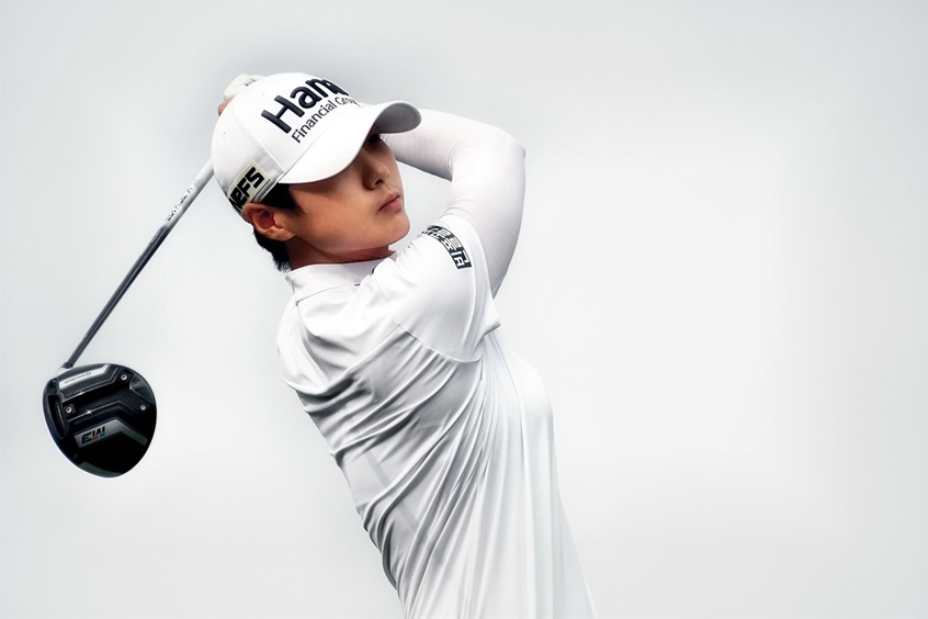 Сунь Хьюн Парк во время одного из женских турниров по гольфу на "Индианаполис Мотор Спидвей"