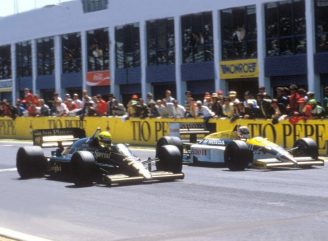 Финиш Гран-при Испании 1986 года
